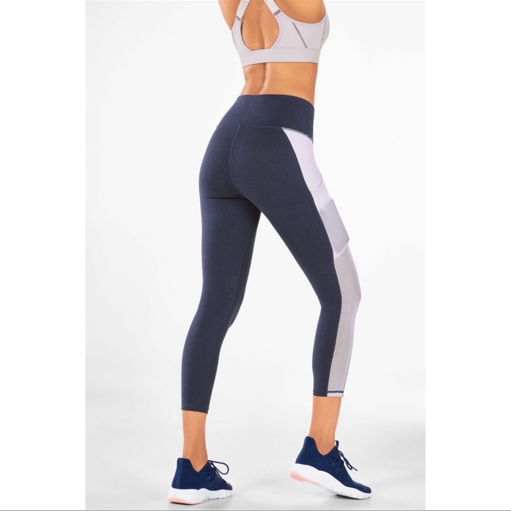Fabletics High waisted Pocket Legging Navy X-Small